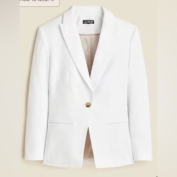J Crew Alexandra blazer in stretch linen blend CI487